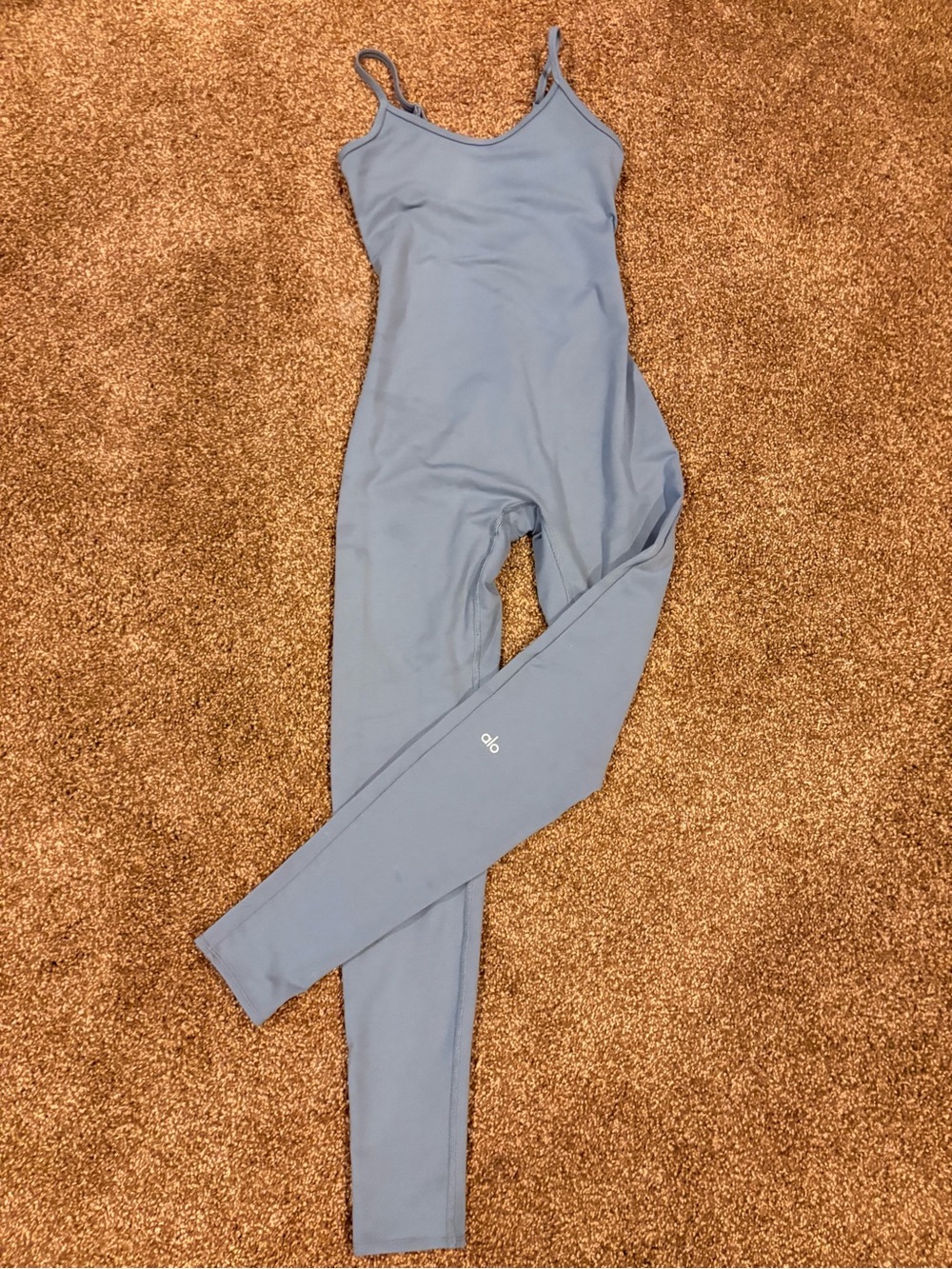 ALO Yoga Steel Gray Airbrush One-and-Done One-Piece Sculpting Jumpsuit